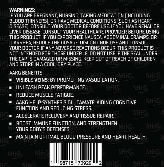 NHHS L-Arginine Alpha-Ketoglutarate (AAKG)
