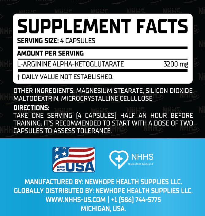 NHHS L-Arginine Alpha-Ketoglutarate (AAKG)