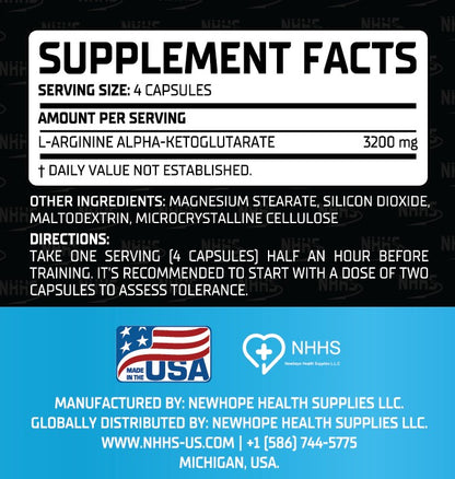 NHHS L-Arginine Alpha-Ketoglutarate (AAKG)