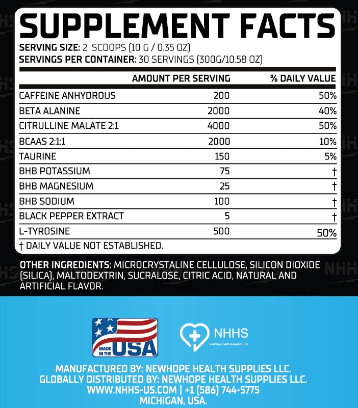 NHHS Ultra Boost pre-workout supplement
